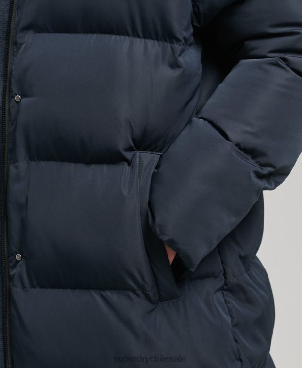 mujer Superdry Armada abrigo largo acolchado con capucha 2R68Z3594