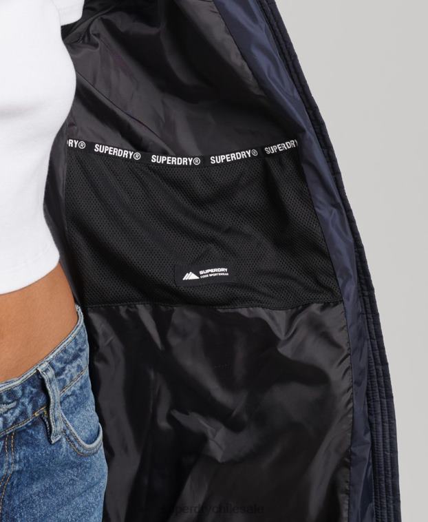 mujer Superdry Armada abrigo largo con capucha de montaña fuji 2R68Z5651