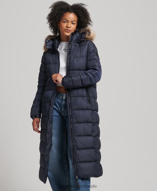 mujer Superdry Armada abrigo largo con capucha de montaña fuji 2R68Z5651