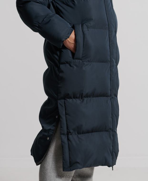 mujer Superdry Armada abrigo largo de edredón 2R68Z3827