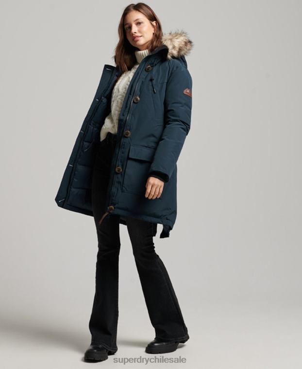 mujer Superdry Armada abrigo tipo parka con capucha 2R68Z3727