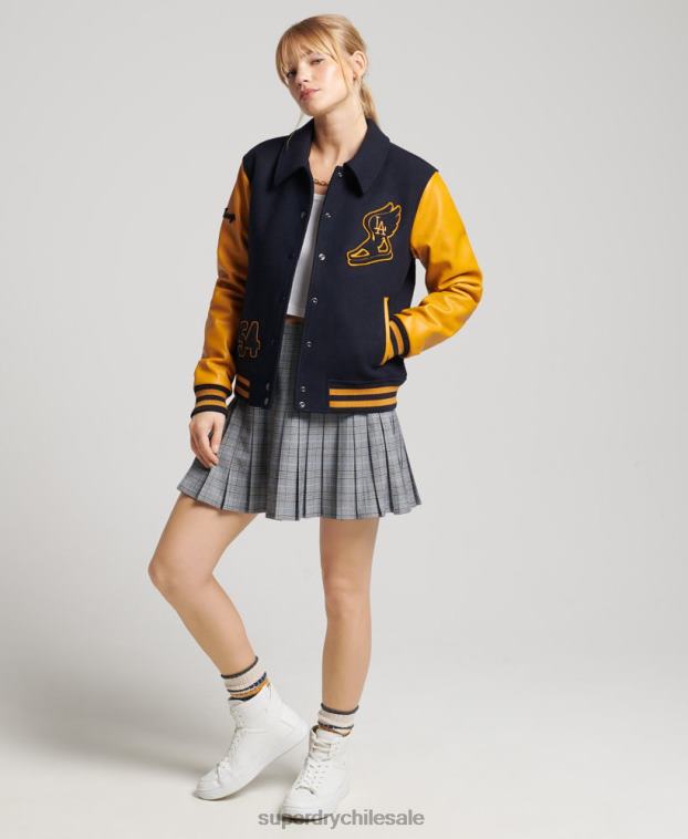 mujer Superdry Armada bomber universitario mixto vintage 2R68Z5553