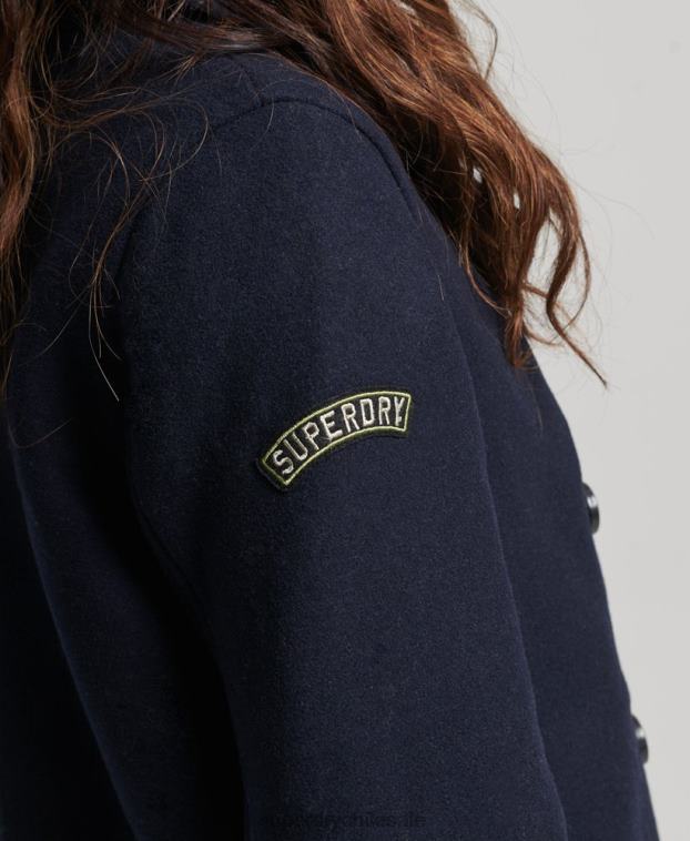 mujer Superdry Armada chaquetón de lana con doble botonadura 2R68Z3619