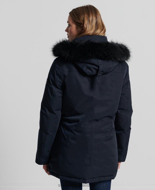 mujer Superdry Armada parka de plumón everest 2R68Z5458