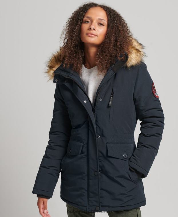 mujer Superdry Armada parka everest de piel sintética con capucha 2R68Z3771