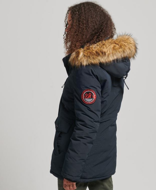 mujer Superdry Armada parka everest de piel sintética con capucha 2R68Z3771