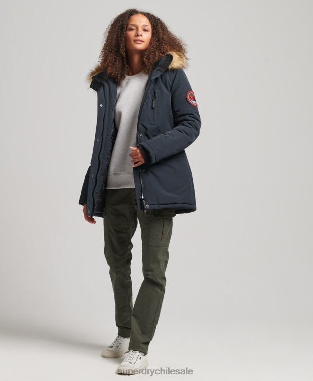 mujer Superdry Armada parka everest de piel sintética con capucha 2R68Z3771