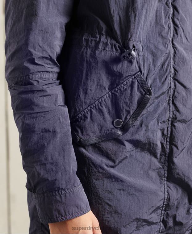 mujer Superdry azul oscuro parka militar 2R68Z5707