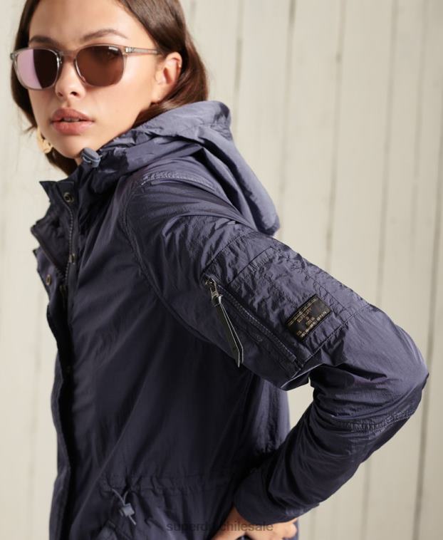 mujer Superdry azul oscuro parka militar 2R68Z5707