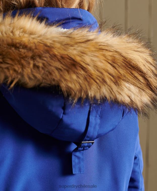 mujer Superdry azul parka everest 2R68Z5701