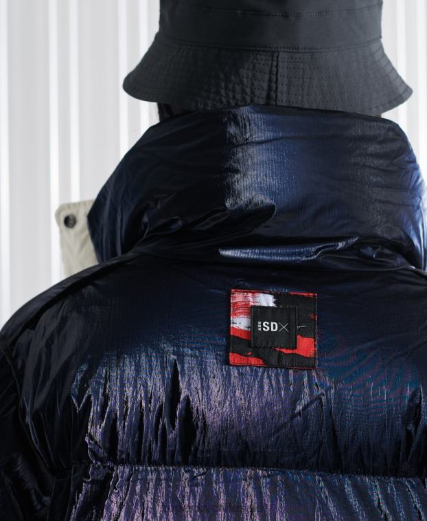 mujer Superdry crema plumífero reversible sdx edición limitada 2R68Z5627