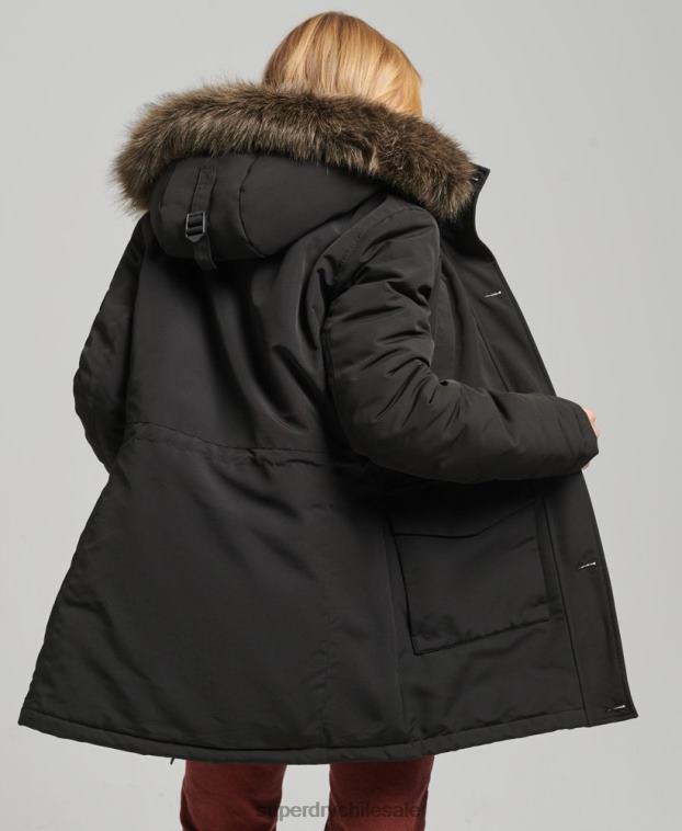 mujer Superdry gris oscuro parka everest 2R68Z3780