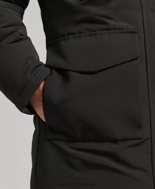 mujer Superdry gris oscuro parka everest 2R68Z3780
