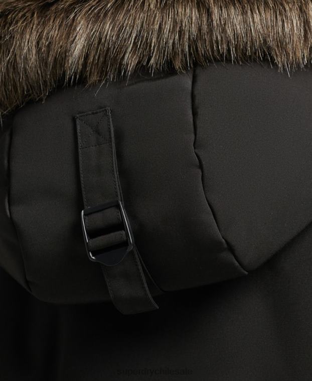 mujer Superdry gris oscuro parka everest 2R68Z3780