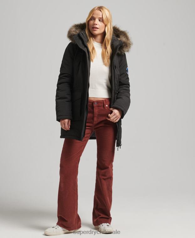 mujer Superdry gris oscuro parka everest 2R68Z3780
