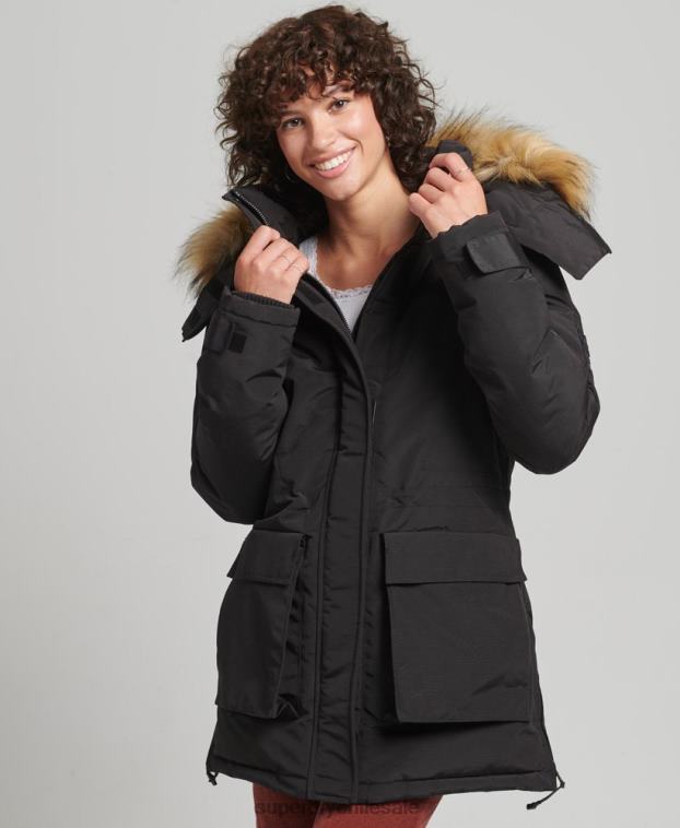mujer Superdry negro chamarra xpd everest 2R68Z3740