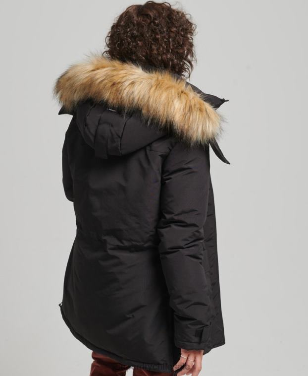mujer Superdry negro chamarra xpd everest 2R68Z3740