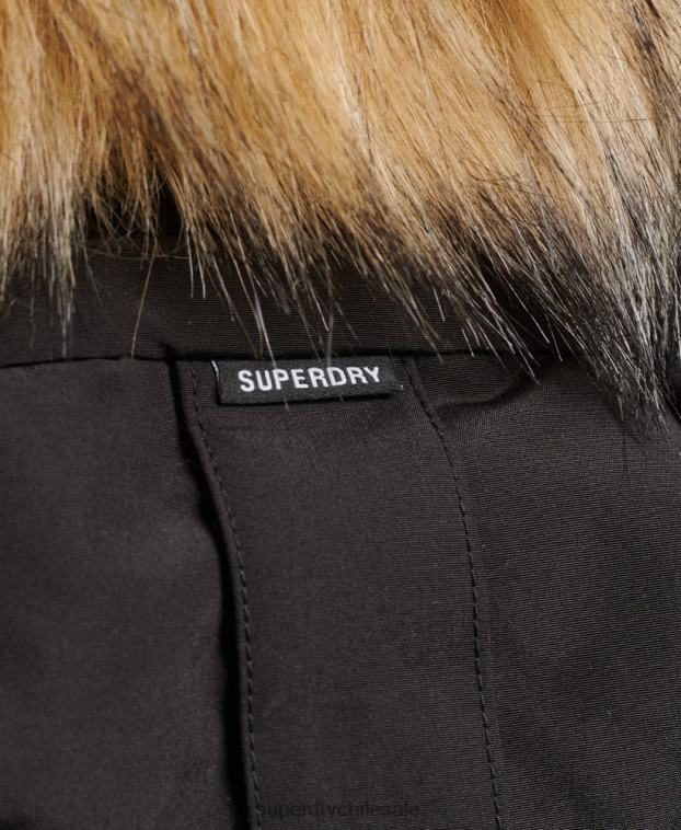 mujer Superdry negro chamarra xpd everest 2R68Z3740