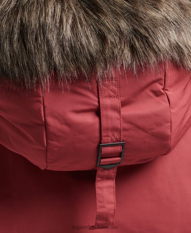 mujer Superdry rojo chamarra ashley everest 2R68Z5466