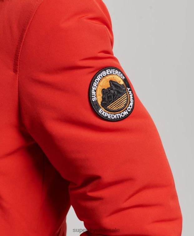 mujer Superdry rojo parka everest 2R68Z3808