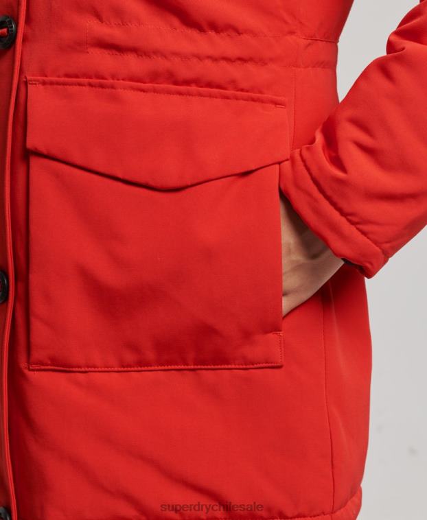 mujer Superdry rojo parka everest 2R68Z3808