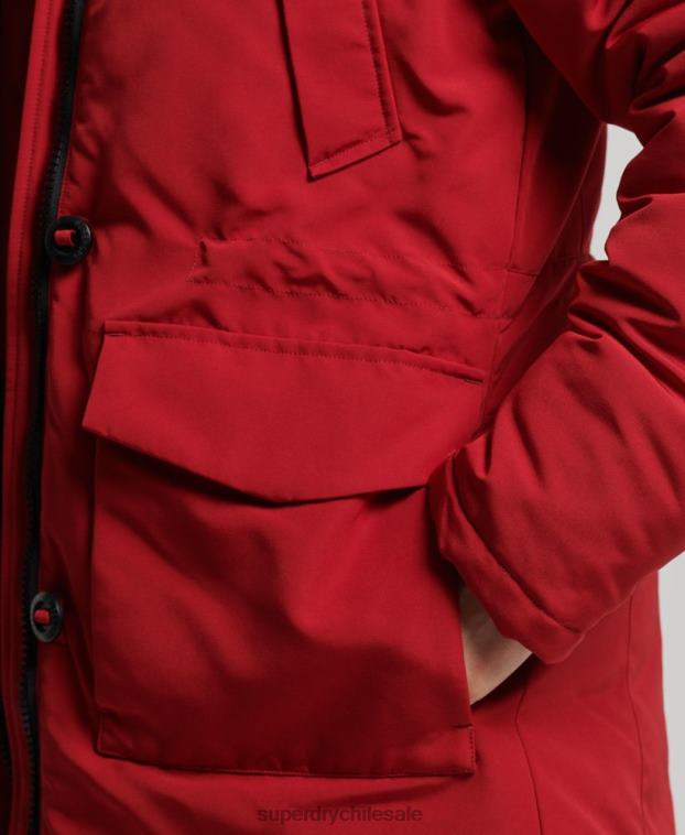 mujer Superdry rojo parka everest 2R68Z3809