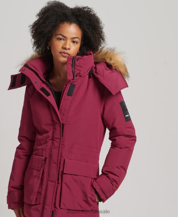 mujer Superdry rosa chamarra xpd everest 2R68Z5445