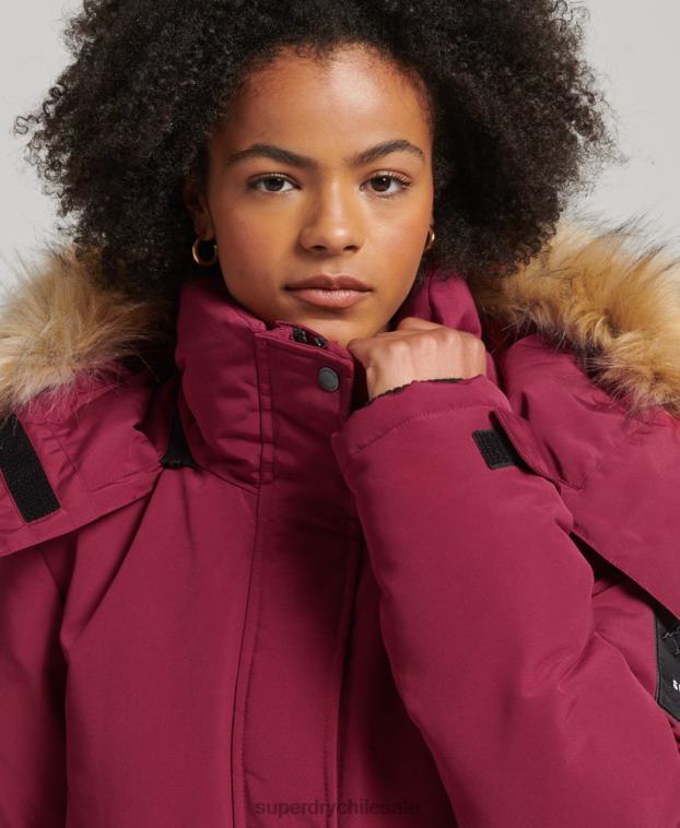 mujer Superdry rosa chamarra xpd everest 2R68Z5445