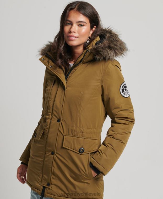 mujer Superdry verde chamarra ashley everest 2R68Z5516