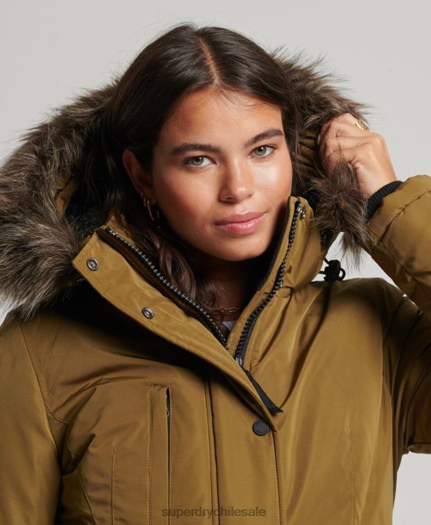 mujer Superdry verde chamarra ashley everest 2R68Z5516