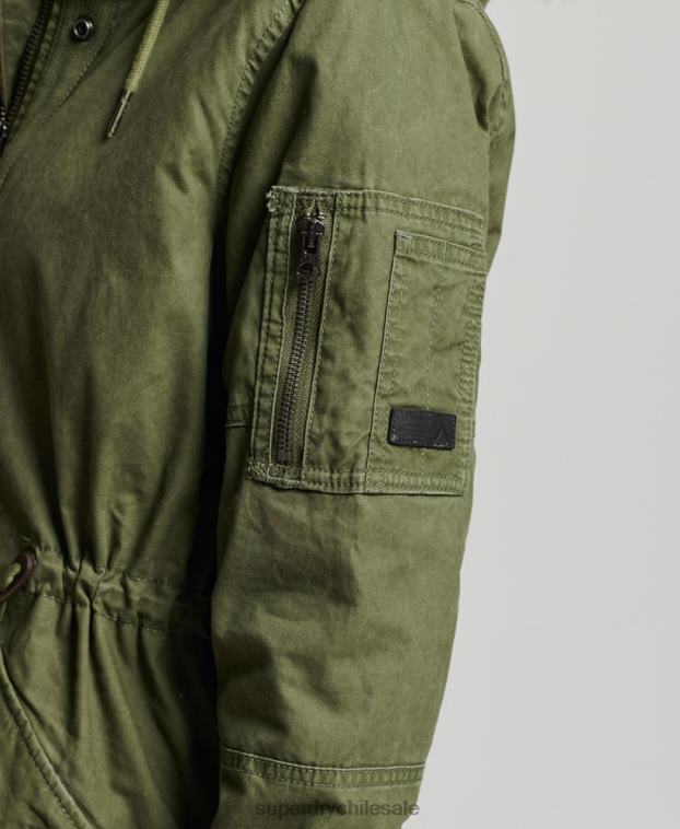 mujer Superdry verde parka de campo 2R68Z5538