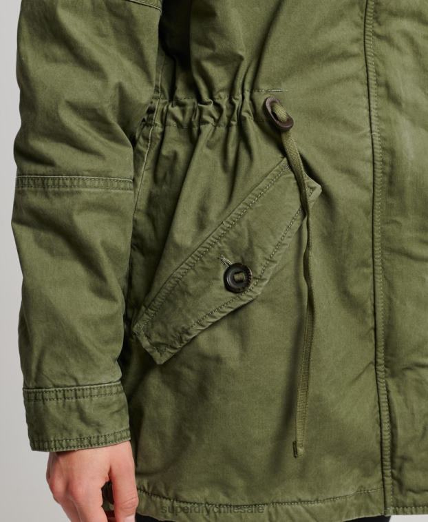 mujer Superdry verde parka de campo 2R68Z5538
