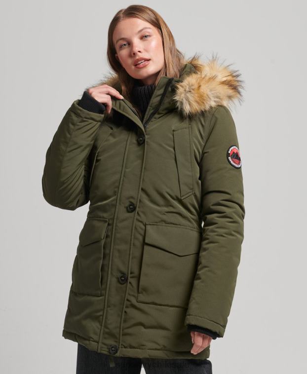 mujer Superdry verde parka everest 2R68Z3781