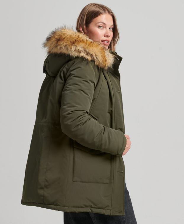 mujer Superdry verde parka everest 2R68Z3781