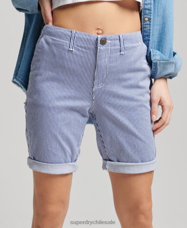 mujer Superdry Armada shorts chinos urbanos 2R68Z3161