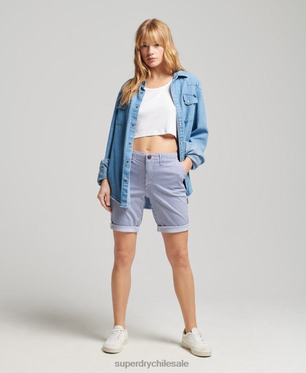 mujer Superdry Armada shorts chinos urbanos 2R68Z3161