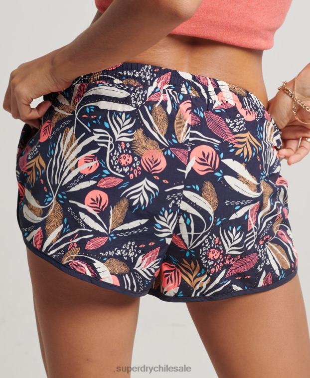 mujer Superdry Armada shorts de playa estampados 2R68Z3093