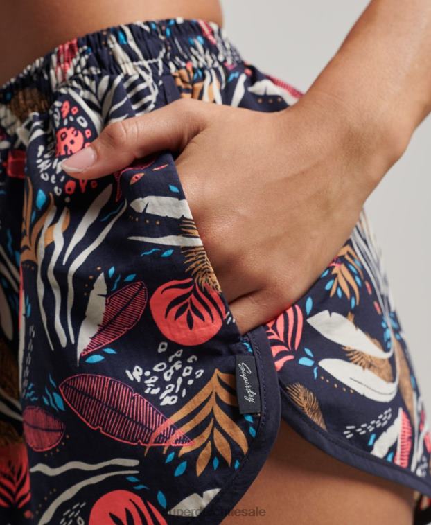 mujer Superdry Armada shorts de playa estampados 2R68Z3093