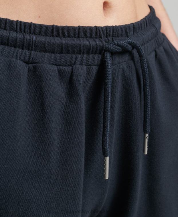 mujer Superdry Armada shorts deportivos de algodón orgánico con rayas vintage 2R68Z6542