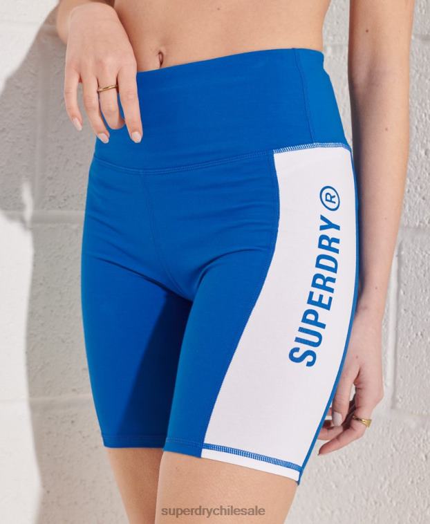 mujer Superdry azul ciclo de vida activo corto 2R68Z3147