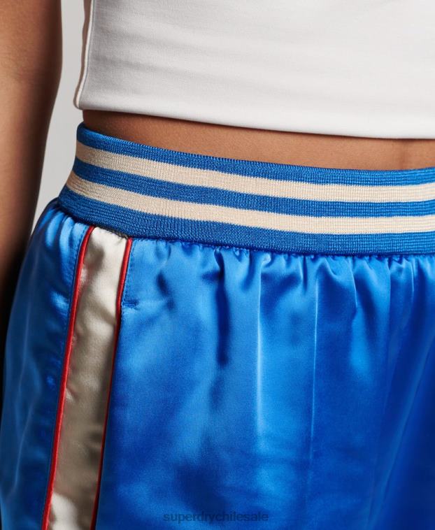 mujer Superdry azul shorts de corredor suika 2R68Z2234