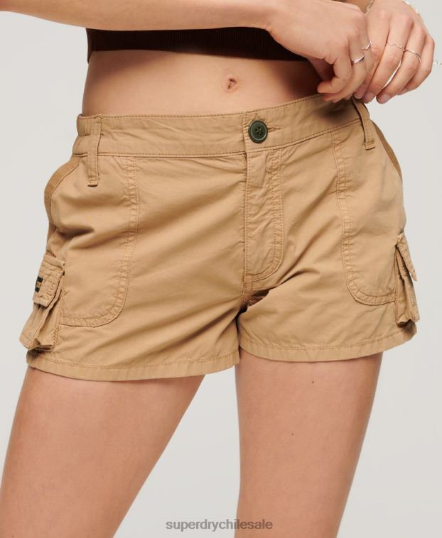 mujer Superdry broncearse shorts cargo utilitarios 2R68Z2124