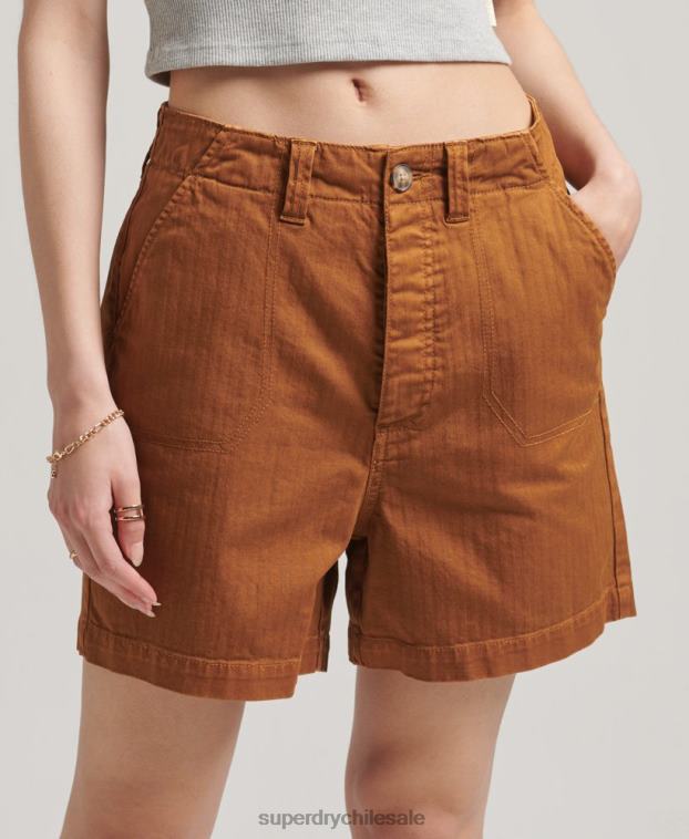 mujer Superdry broncearse shorts utilitarios vintage 2R68Z3159