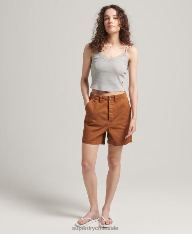 mujer Superdry broncearse shorts utilitarios vintage 2R68Z3159