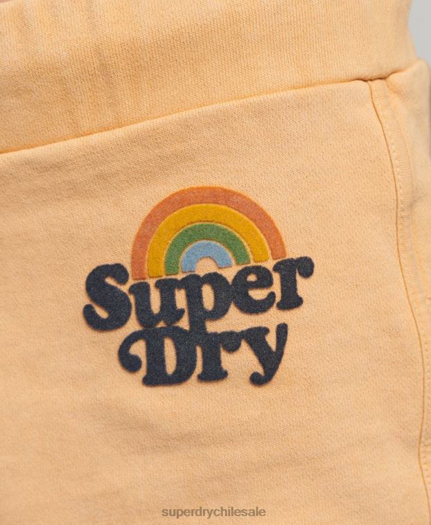 mujer Superdry marrón pantalones cortos de arcoiris 2R68Z2167