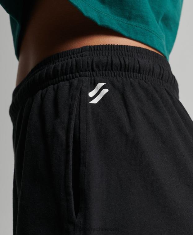 mujer Superdry negro shorts de niño code core sport 2R68Z3162