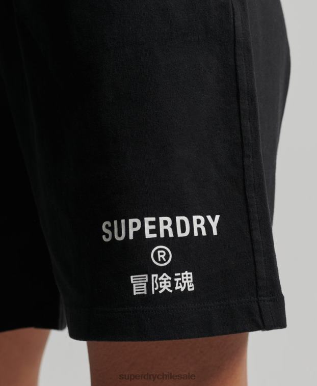 mujer Superdry negro shorts de niño code core sport 2R68Z3162