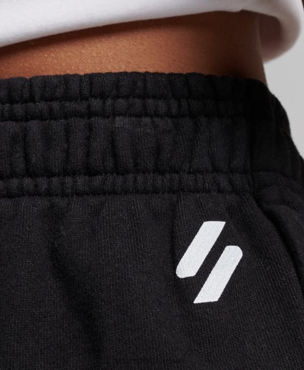 mujer Superdry negro shorts deportivos básicos 2R68Z3149