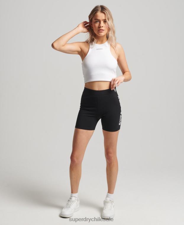 mujer Superdry negro shorts deportivos code core 2R68Z3127