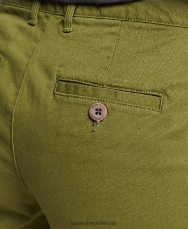 mujer Superdry verde shorts chinos urbanos 2R68Z3121